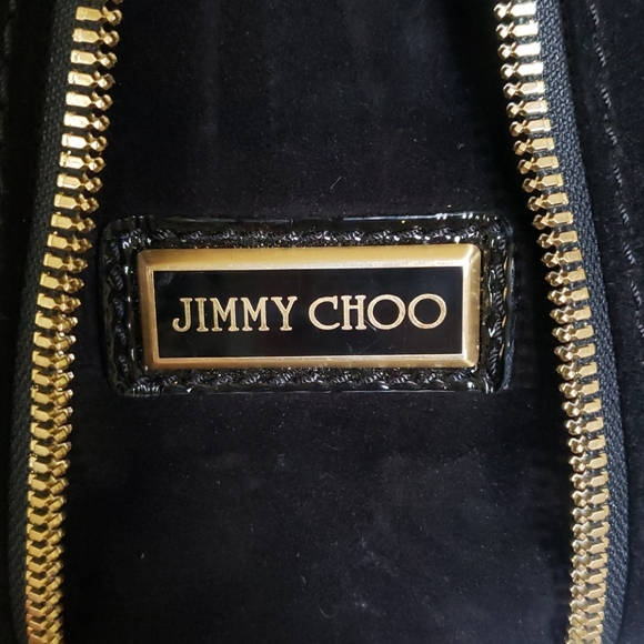 - π Jimmy Choo Black Mona Patent Bag π - Picture 3 of 11
